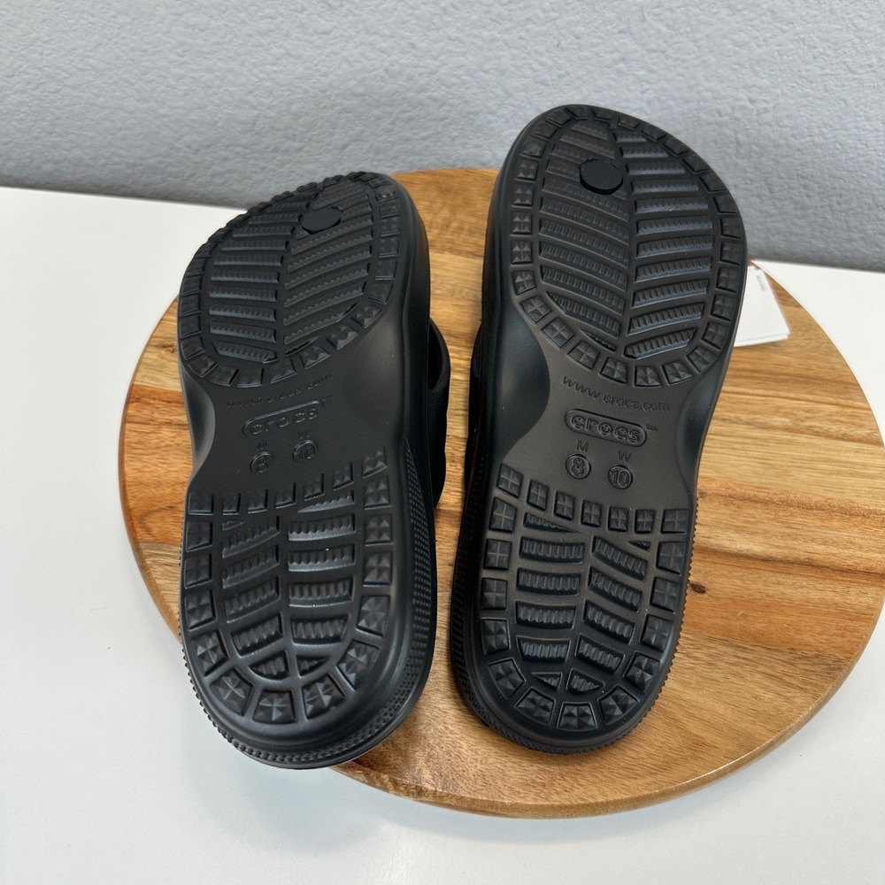 Crocs Baya II Flip Black Thong Sandals 208192-001 Womens 10 Mens 8 - Picture 6 of 6